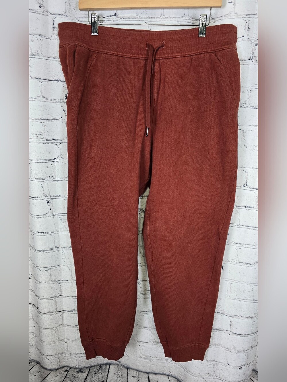 Lululemon Rust Red‎ Drawstring Jogger Sweatpants Size 14